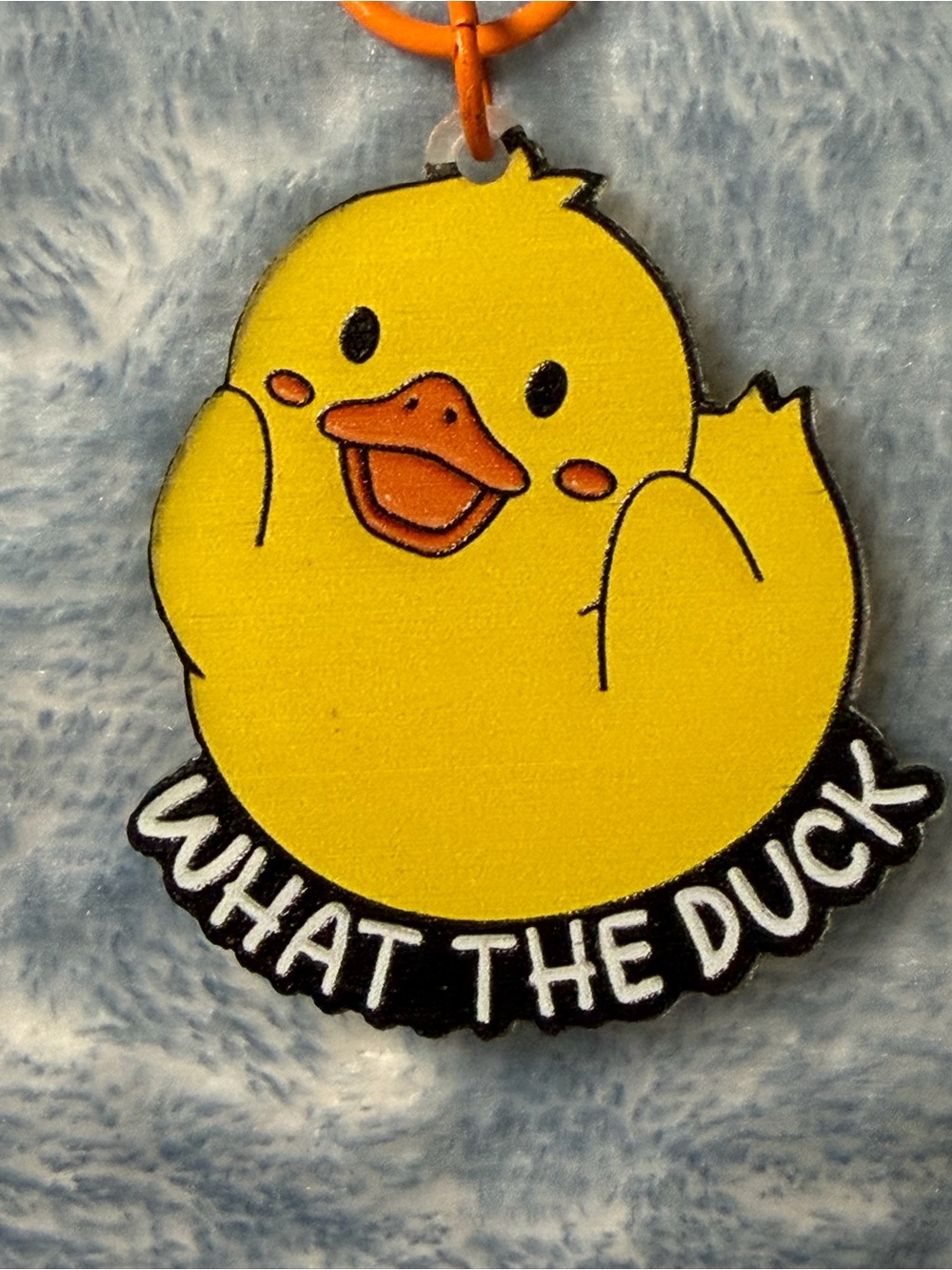 What the Duck Ducky Backpack Charm NWT